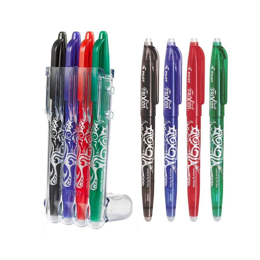 Frixion Ball 0.7mm Erasable Pen Set 2 Go Black, Blue, Red, Green - Pilot - Pens - Under the Rowan Trees