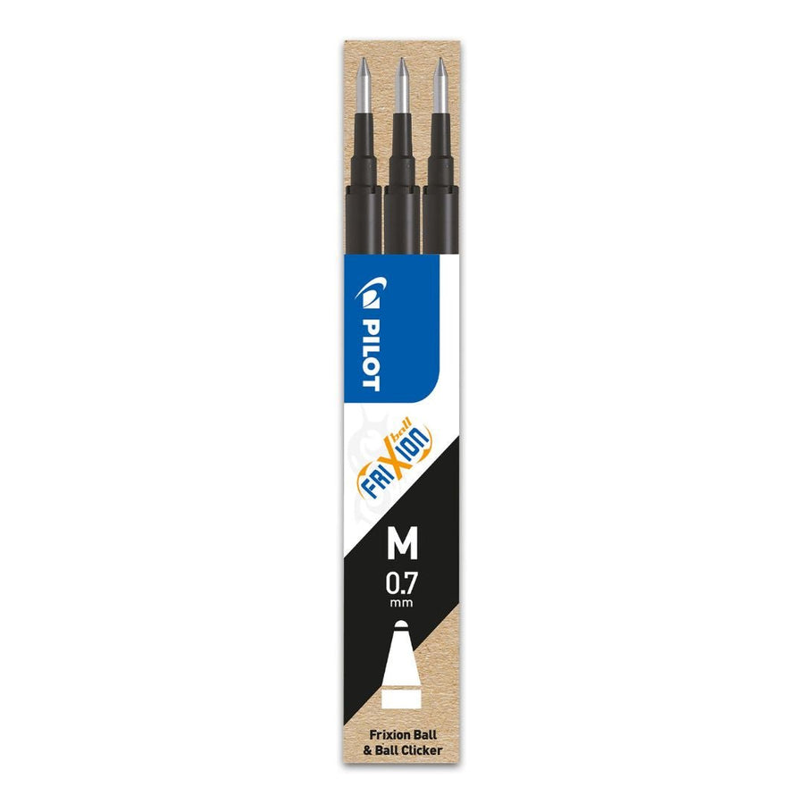 Frixion Ball Refills 0.7mm - 3 Pack-Refills-Pilot-Black