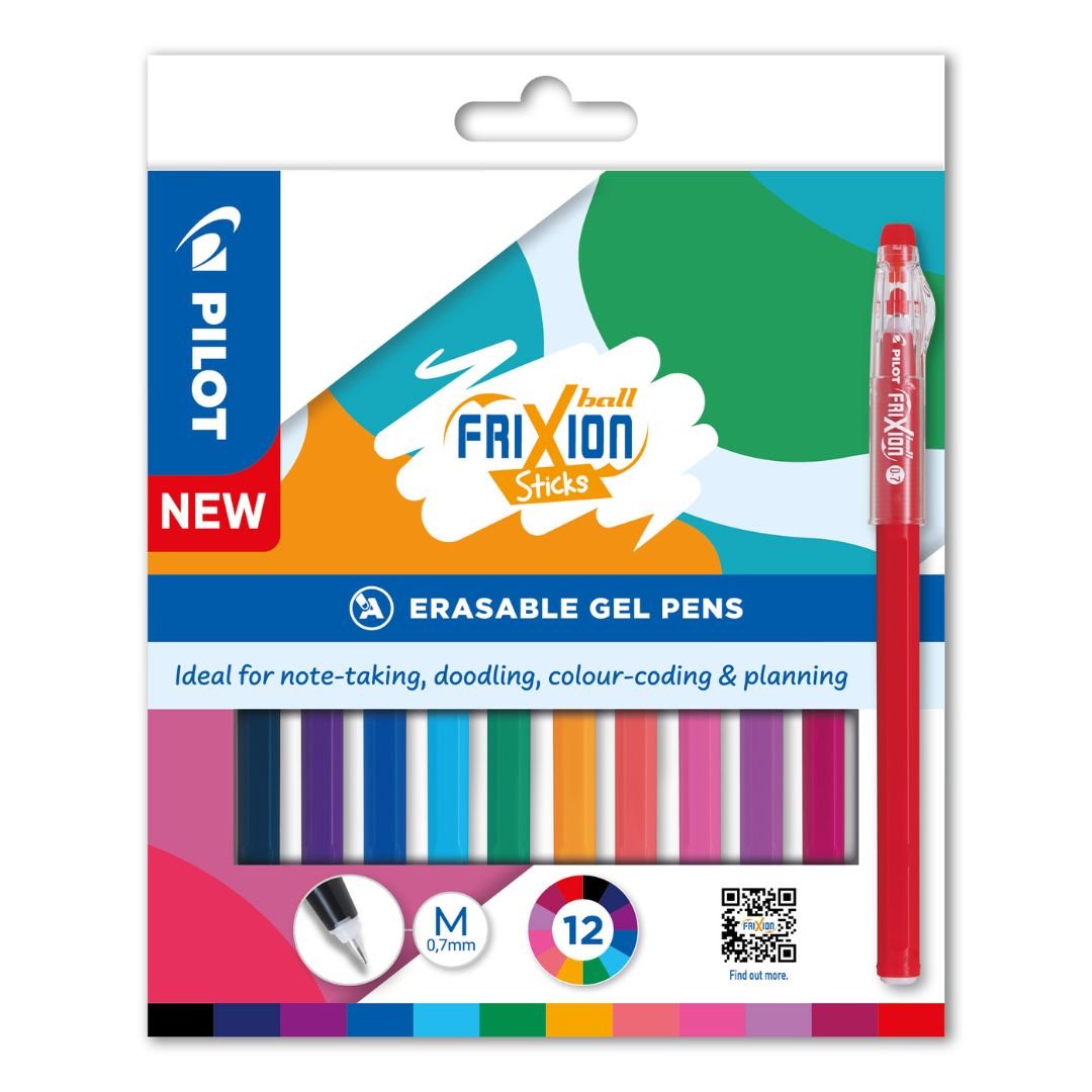 FriXion Ball Stick Erasable Pens X12 - Pilot - Pens - Under the Rowan Trees