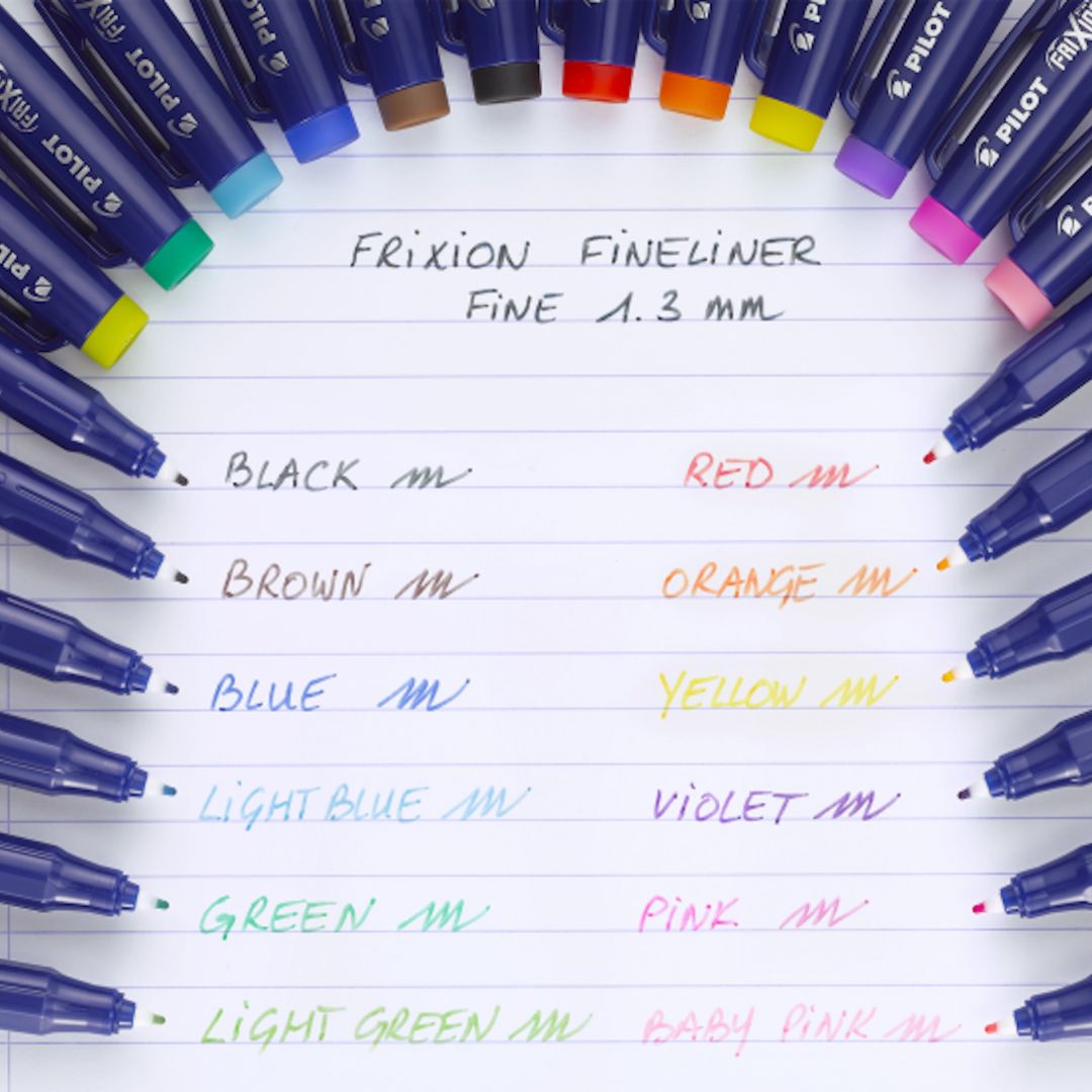 Frixion Fineliner Erasable Pen Set 2 Go Black, Blue, Red, Green - Pilot - Pens - Under the Rowan Trees
