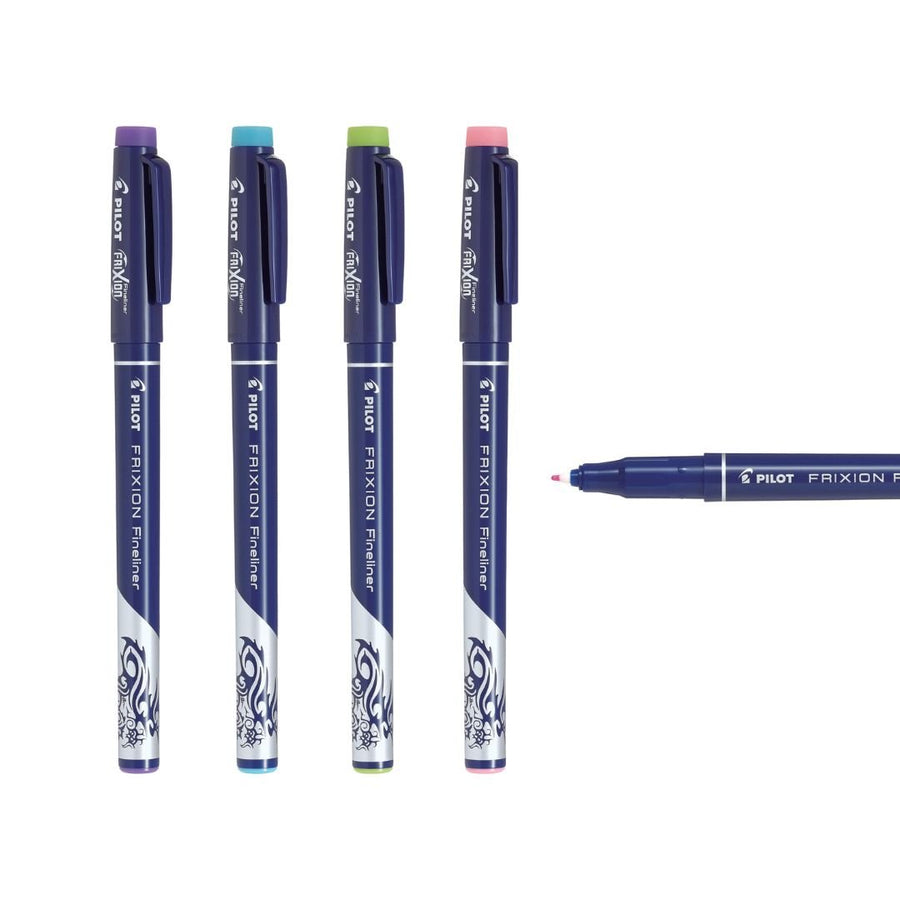 Frixion Fineliner Erasable Pen Set 2 Go Light Blue, Pink, Light Green, Violet - Pilot - Pens - Under the Rowan Trees