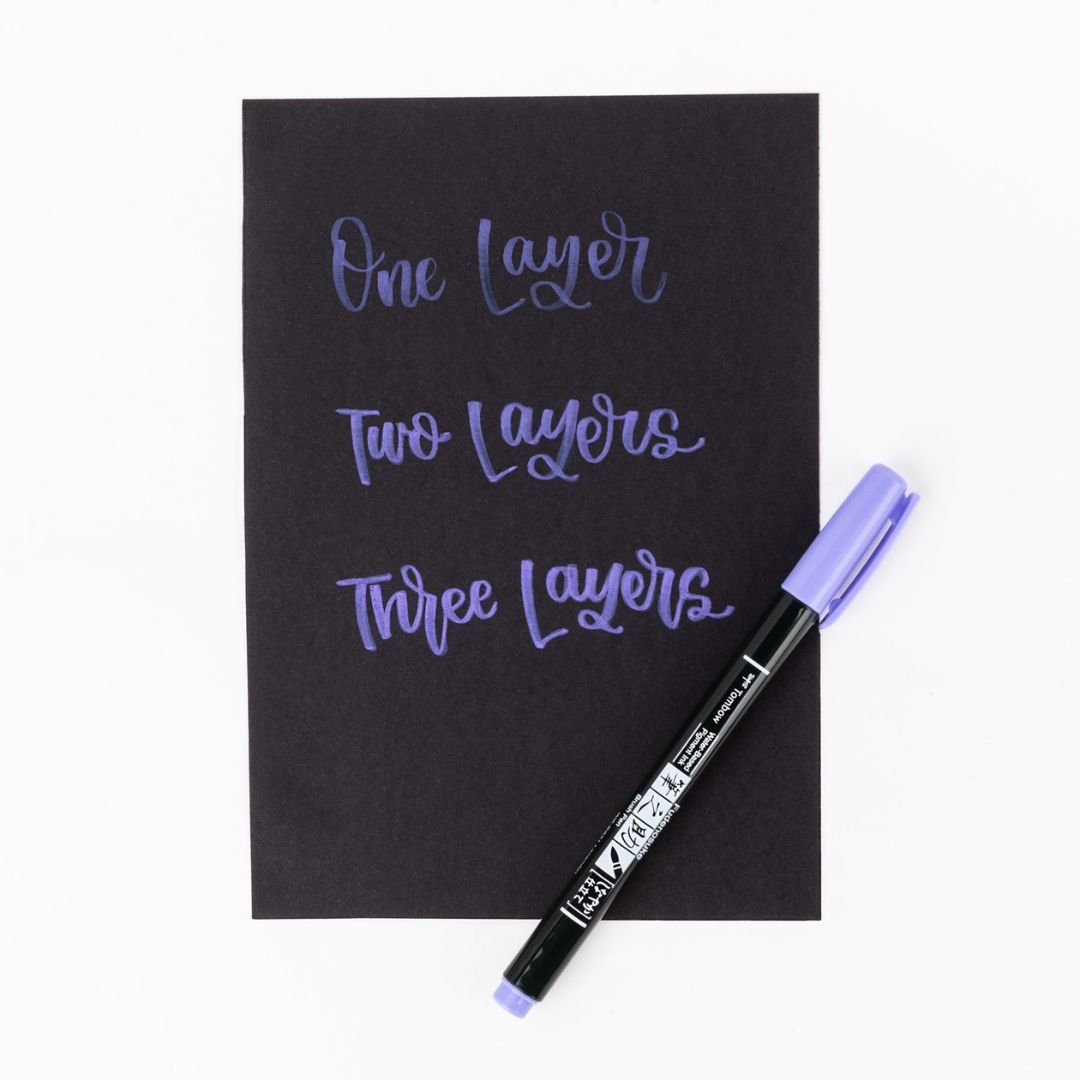 Fudenosuke Brush Pen Pastel Lavender - Tombow - Pens - Under the Rowan Trees