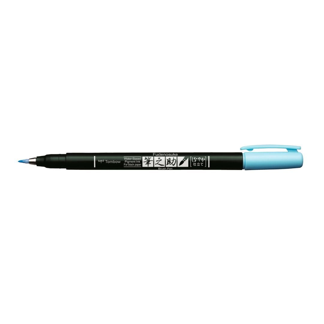 Fudenosuke Brush Pen Pastel Light Blue - Tombow - Pens - Under the Rowan Trees
