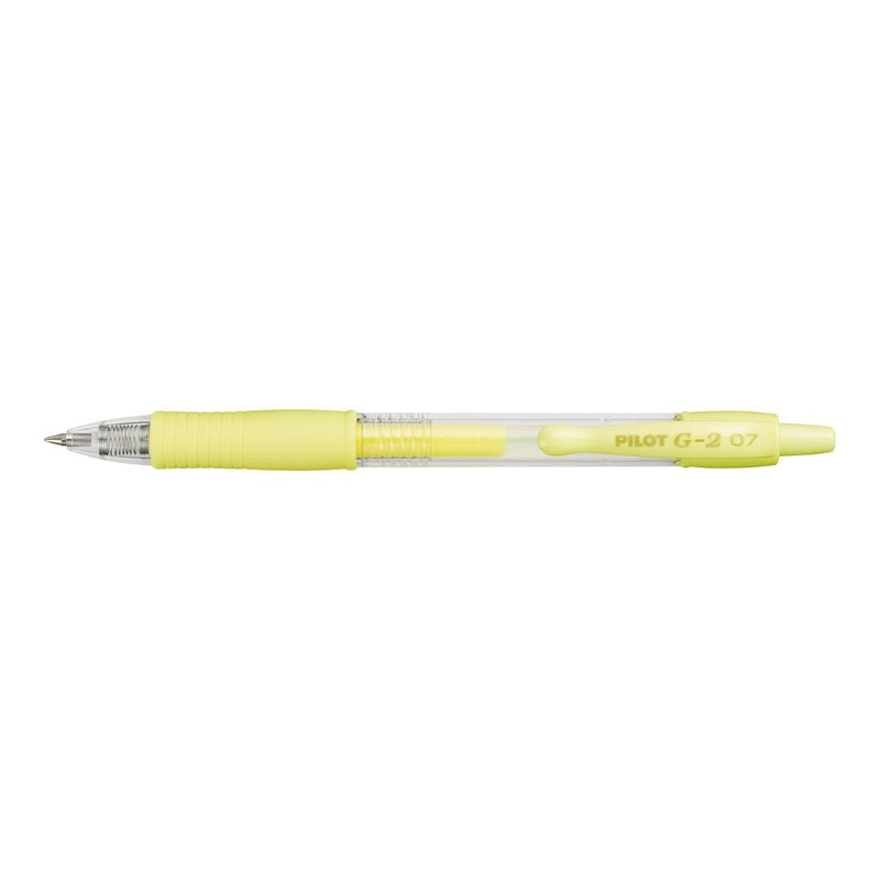 Pastel Gel Pens G-2 07 Pilot-Pens-Pilot-Pastel Yellow