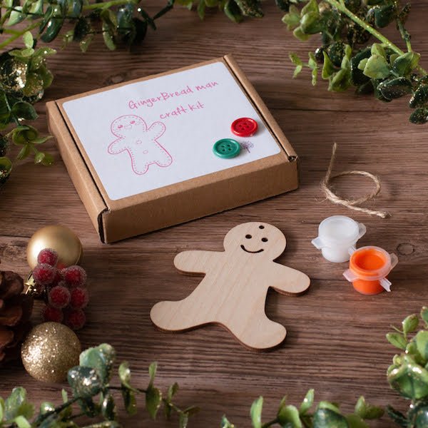 Gingerbread Craft Kit - Christmas Tree Decoration-Craft Kits-Under the Rowan Trees-Gingerbread Woman