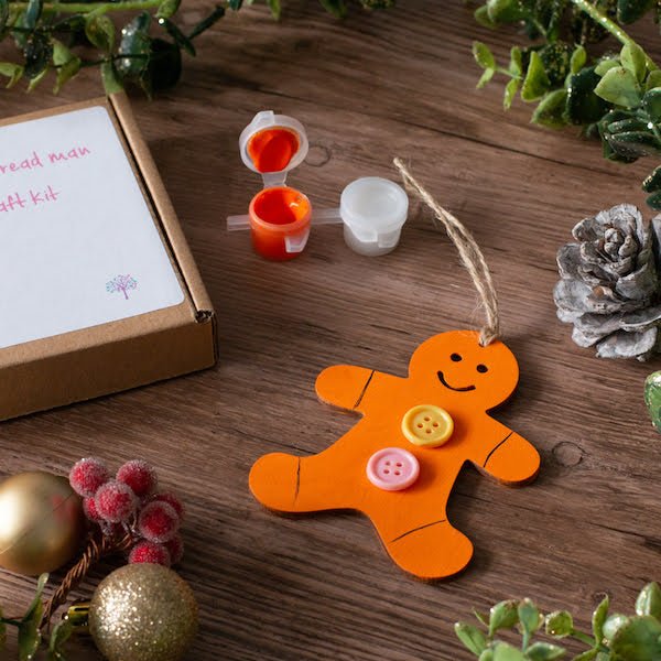 Gingerbread Craft Kit - Christmas Tree Decoration-Craft Kits-Under the Rowan Trees-Gingerbread Woman