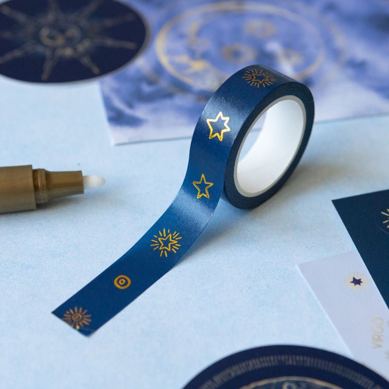 Gold Star Washi Tape-Washi Tape-Under the Rowan Trees-