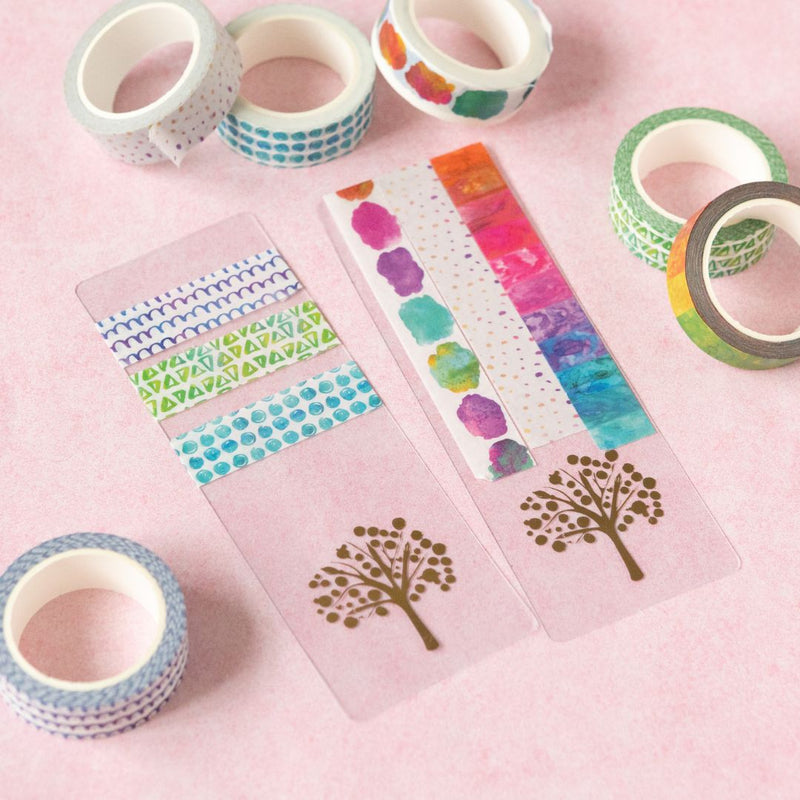 Green Triangles Watercolour Washi Tape-Washi Tape-Under the Rowan Trees-