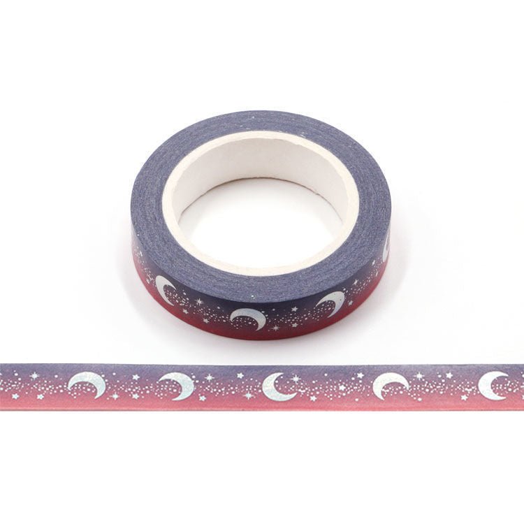 Holographic Foil Moon Washi Tape - Under the Rowan Trees - Under the Rowan Trees