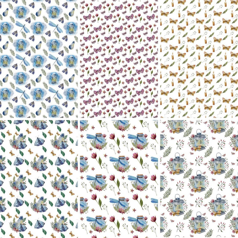 Illuminate Digital Scrapbook Papers-Digital Downloads-Under the Rowan Trees-