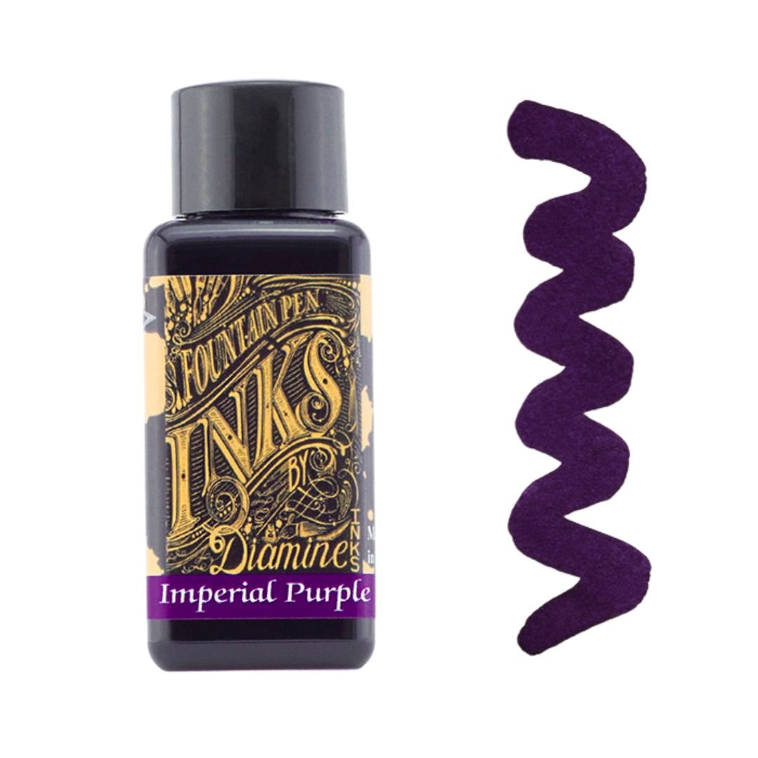 Imperial Purple Diamine Fountain Pen Ink 30ml - Diamine - Under the Rowan Trees