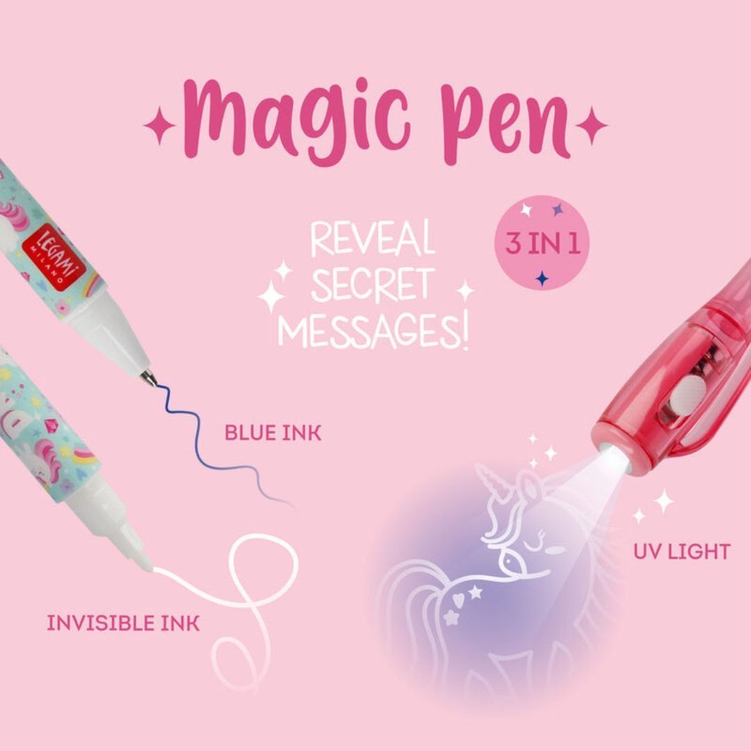 Invisible Ink Magic Pen Unicorn - Legami - Pens - Under the Rowan Trees