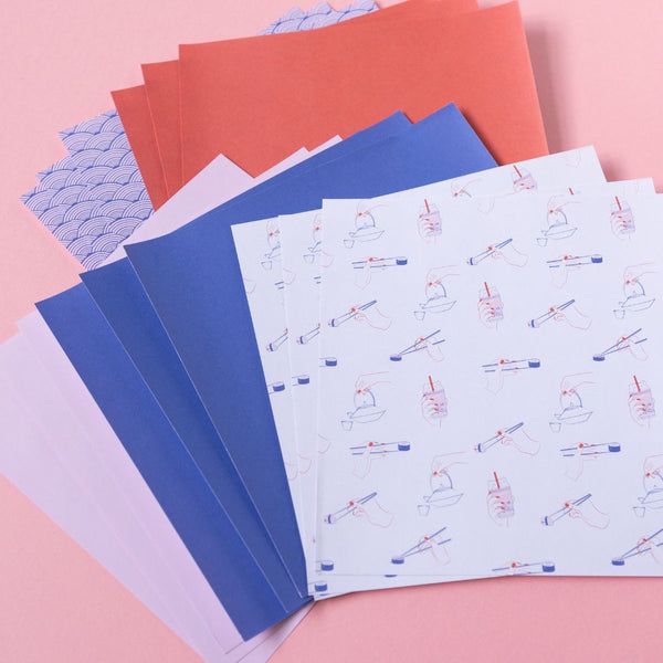 Japanese Origami Paper 15 Sheets-Origami Paper-Under the Rowan Trees-