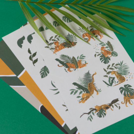 Jungle Scrapbook Papers A4 - Under the Rowan Trees - Under the Rowan Trees
