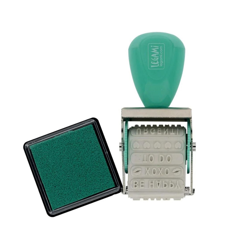 Just My Type - Rotating Stamp with Ink Pad-Rubber Stamp-Legami-