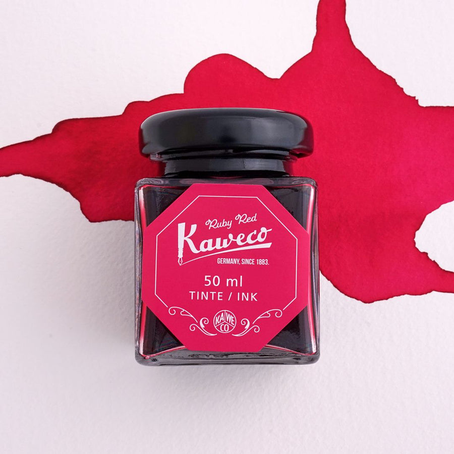 Kaweco Bottled Fountain Pen Ink 50ml Ruby Red - Kaweco - Under the Rowan Trees