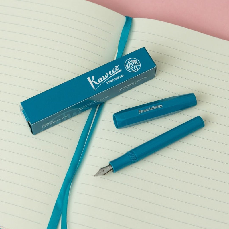 Kaweco Collection Fountain Pen - Cyan - Medium-Pens-Kaweco-