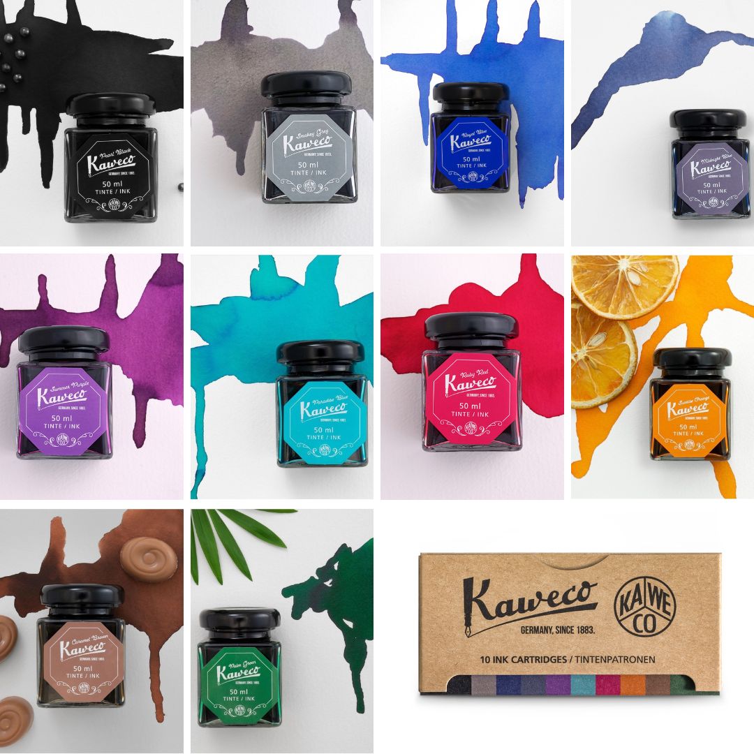 Kaweco Ink Cartridges 10 Pack Colour Mix - Kaweco - Ink Cartridges - Under the Rowan Trees
