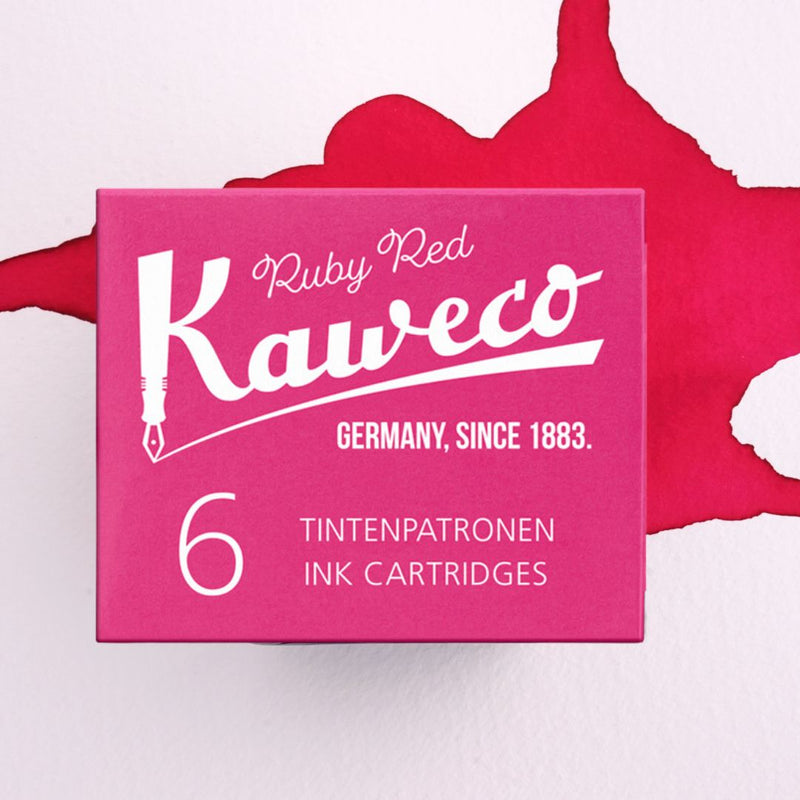 Kaweco Ink Cartridges - International Standard-Ink Cartridges-Kaweco-Ruby Red