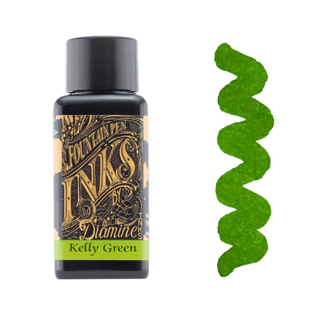 Kelly Green Diamine Fountain Pen Ink 30ml - Diamine - Under the Rowan Trees