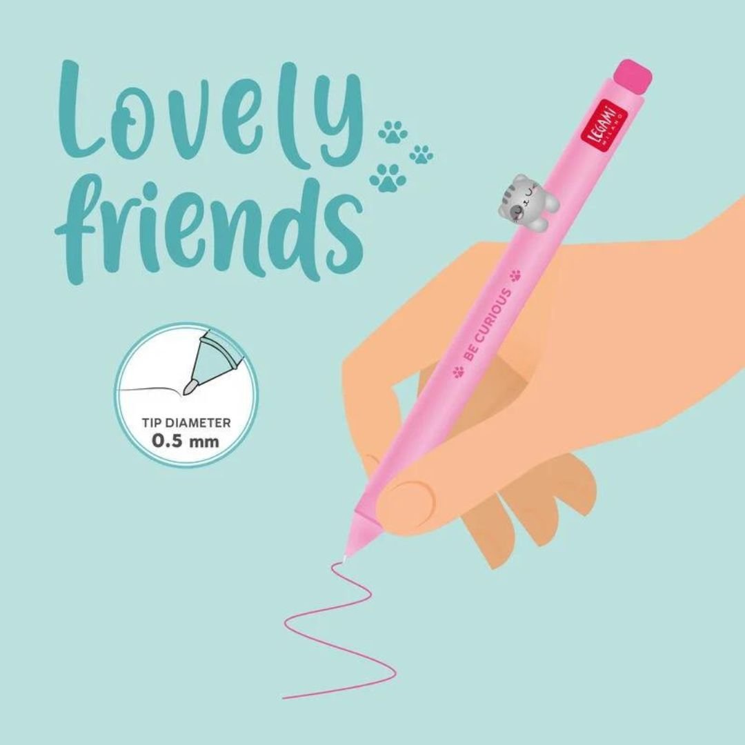 Kitty Gel Pen - Lovely Friends - Legami - Pens - Under the Rowan Trees
