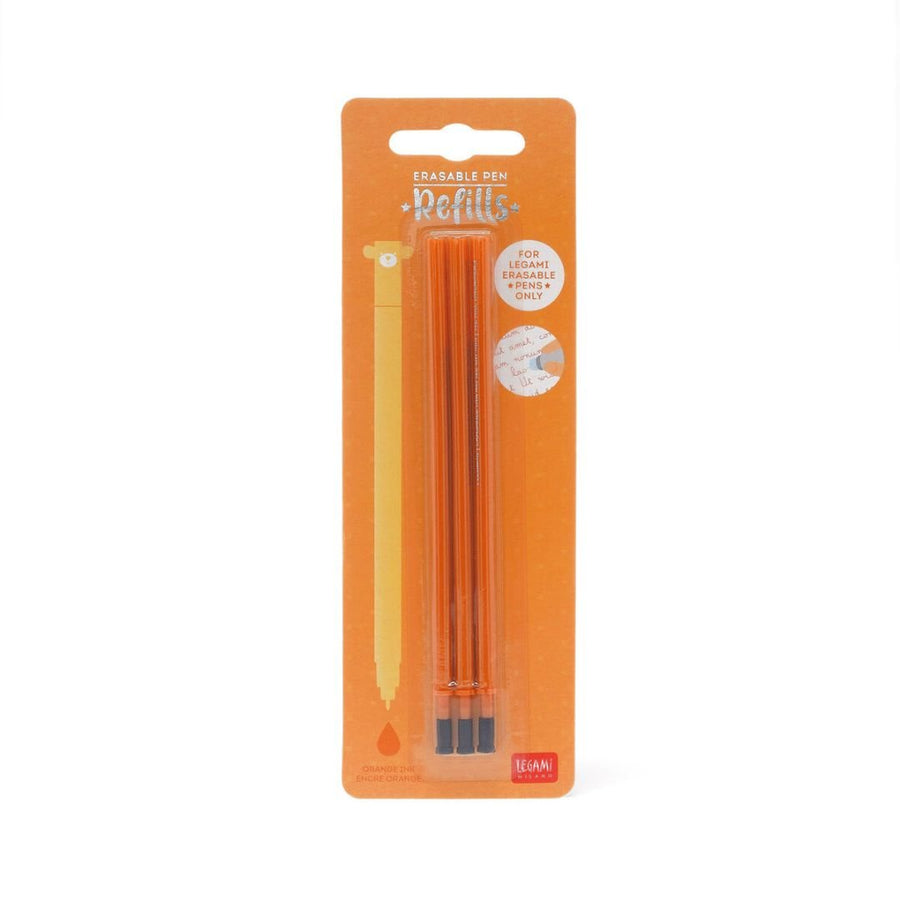 Legami Erasable Pen Refills - Pack of 3-Refills-Legami-Orange