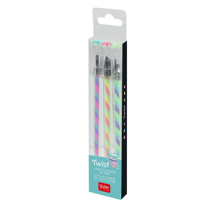 Legami Twist Multicoloured Gel Pens x3 - Legami - Pens - Under the Rowan Trees