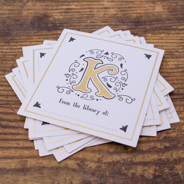 Letter Book Plates-Bookmarks-If-A