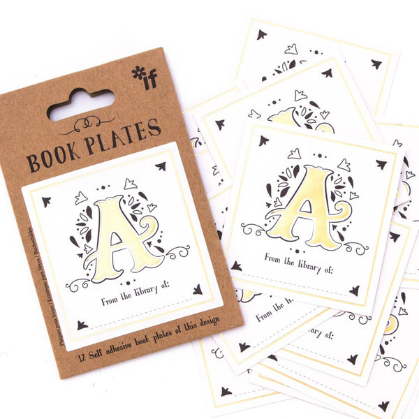 Letter Book Plates-Bookmarks-If-A