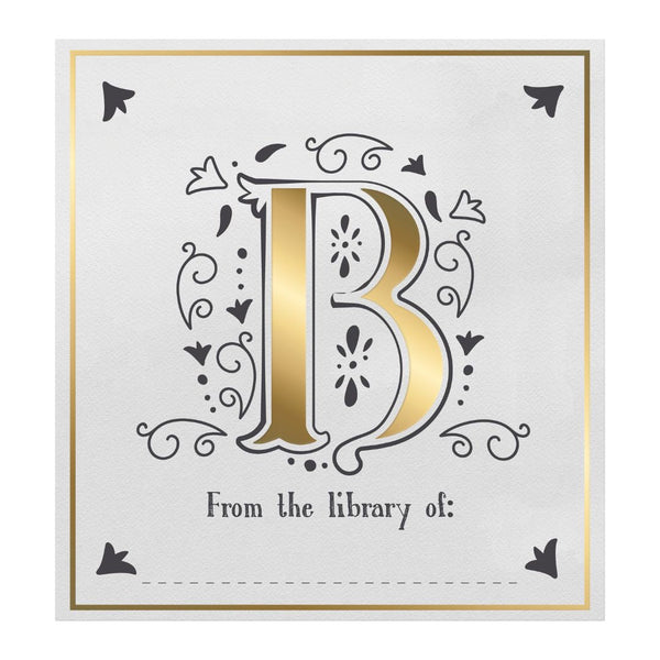 Letter Book Plates-Bookmarks-If-B