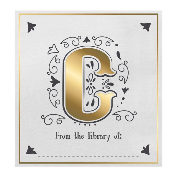 Letter Book Plates-Bookmarks-If-C