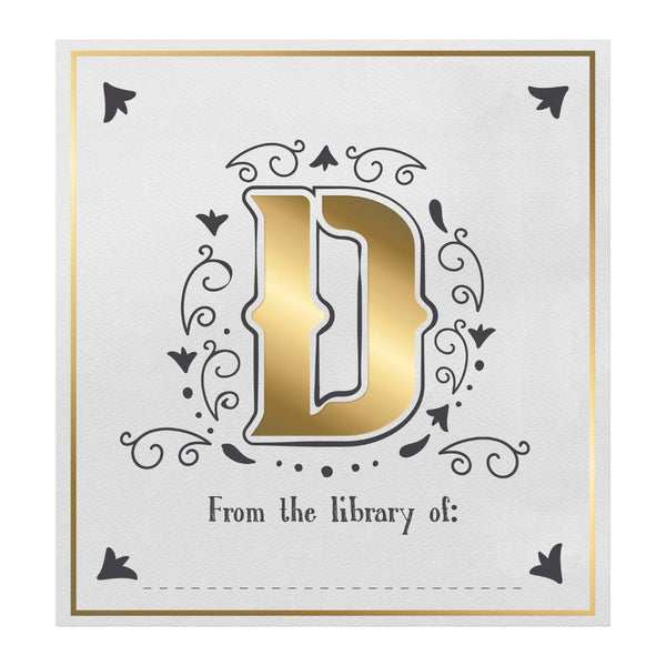 Letter Book Plates-Bookmarks-If-D