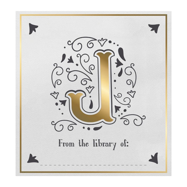 Letter Book Plates-Bookmarks-If-J