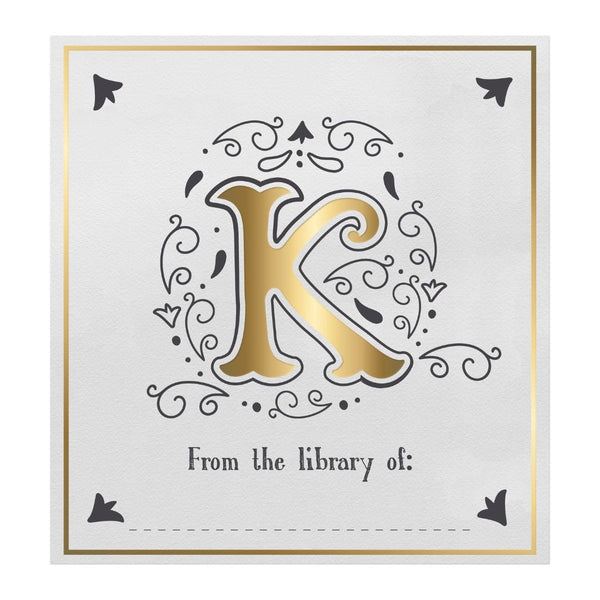 Letter Book Plates-Bookmarks-If-K