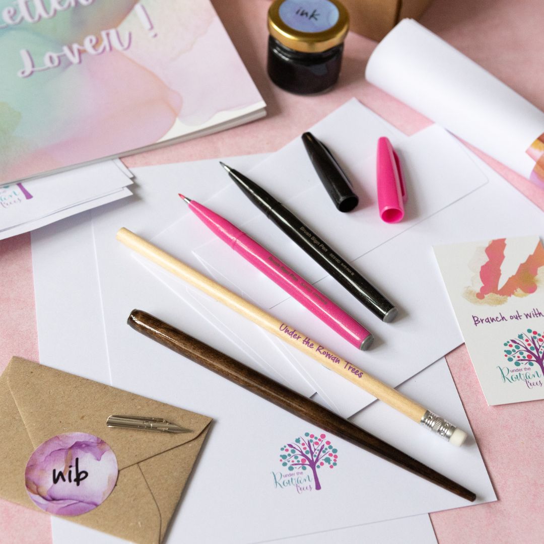 Write Co Lettering Set Lettering Beginner Set for Calligraphy and Brush Lettering