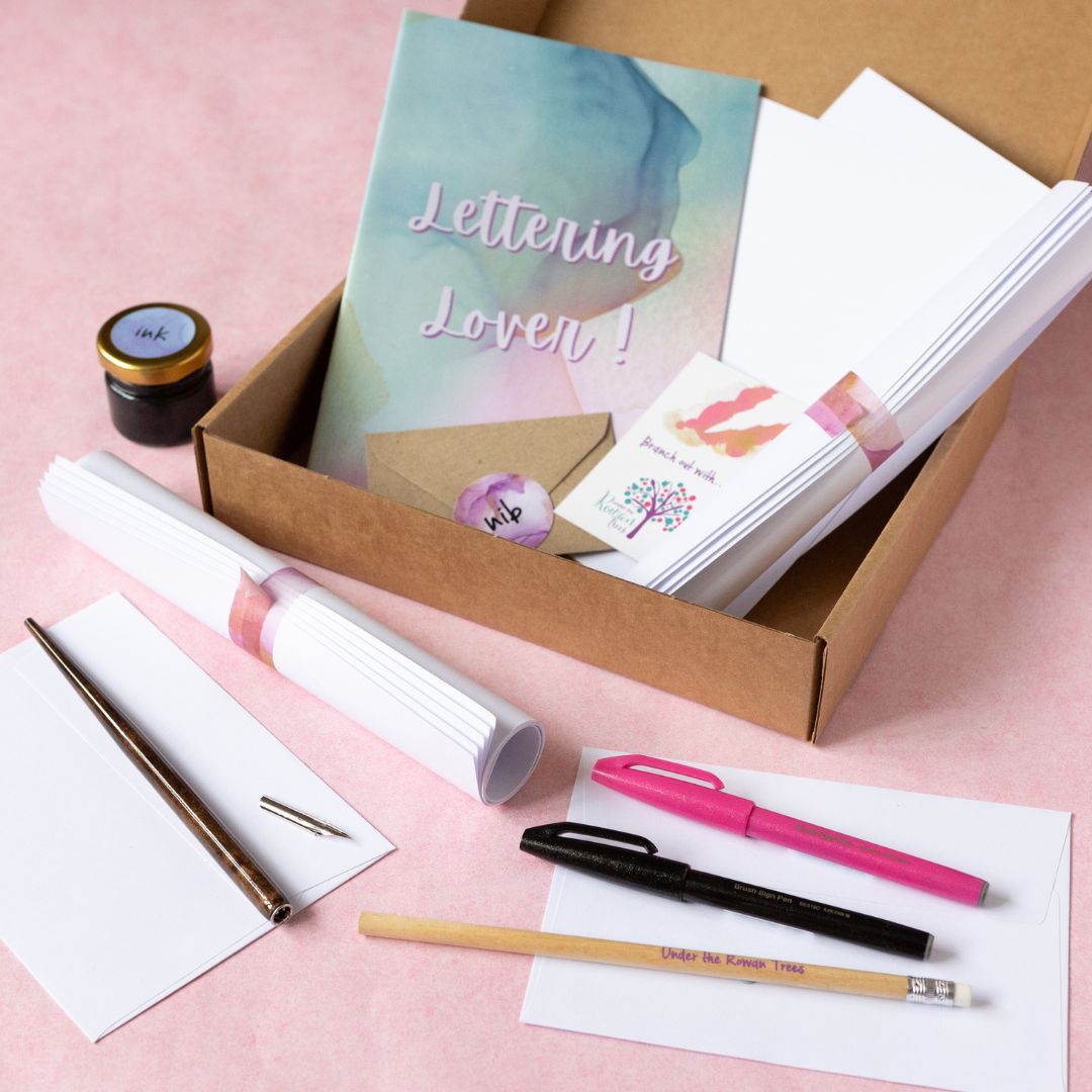 Write Co Lettering Set Lettering Beginner Set for Calligraphy and Brush Lettering