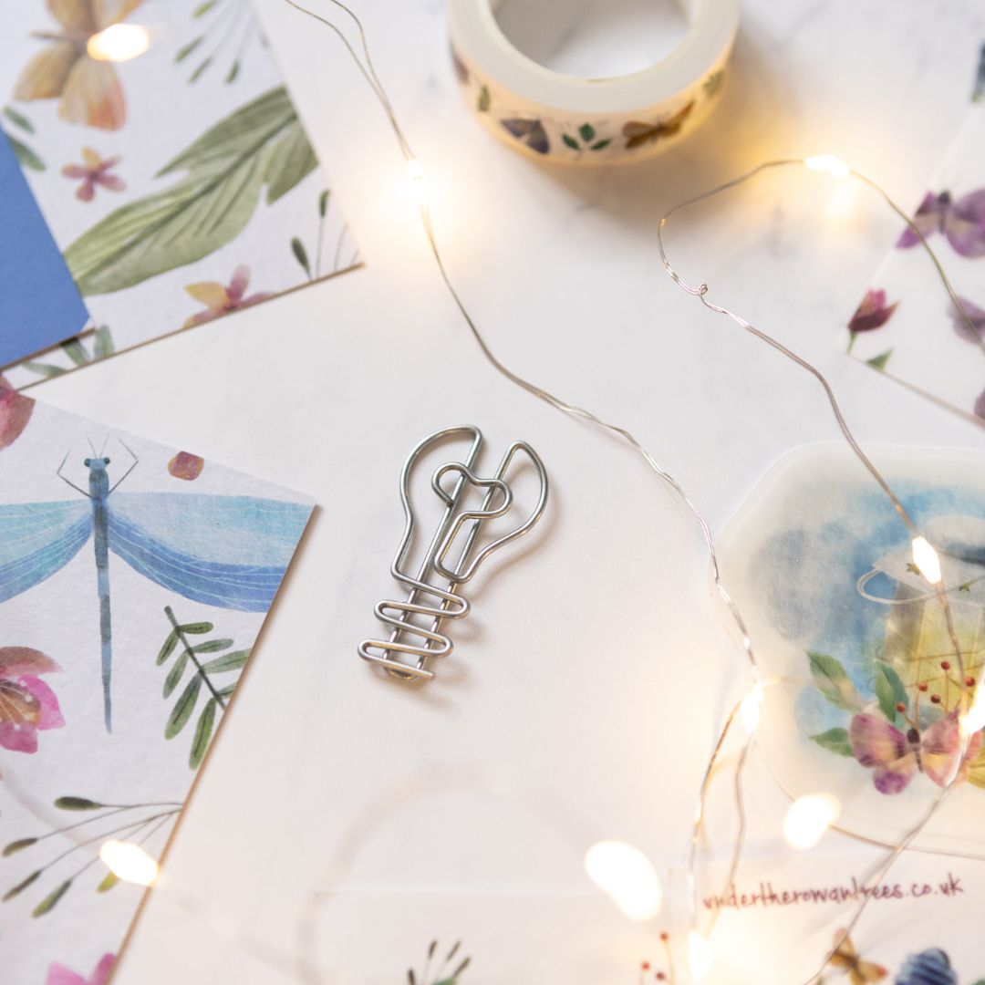 Lightbulb Paper Clip - Under the Rowan Trees - Paper Clips - Under the Rowan Trees