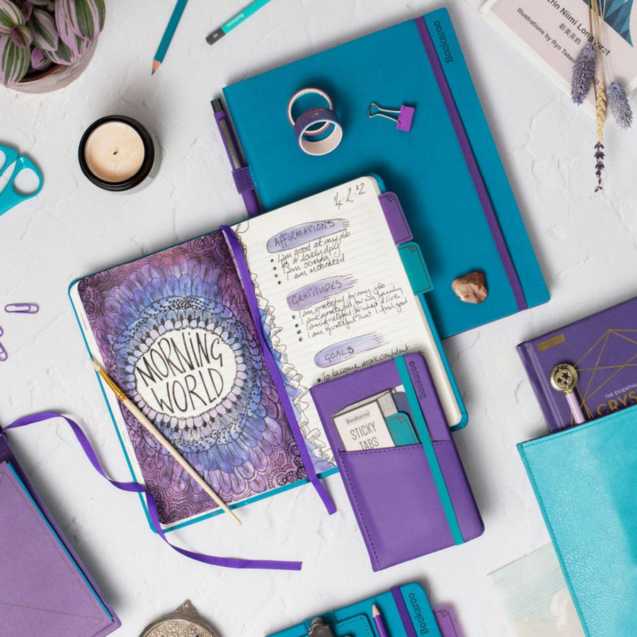 Lined A5 Notebook Purple - Bookaroo - Notebooks - Under the Rowan Trees