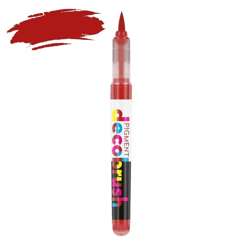 Karin Pigment Decobrush Opaque Brush Markers-Pens-Karin-Lipstick Red