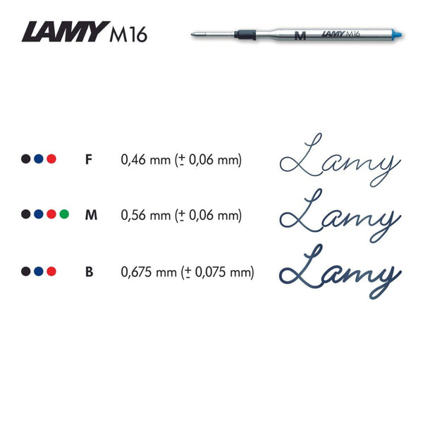 M16 Ballpoint Refills Medium-Refills-Lamy-Black