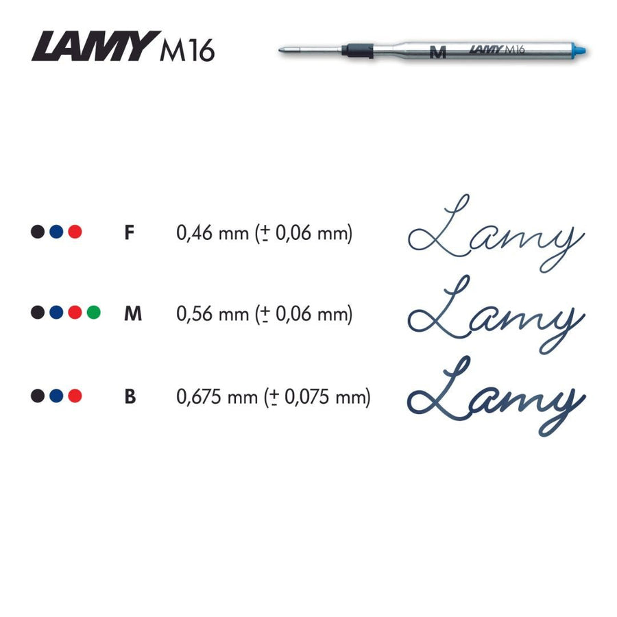 M16 Ballpoint Refills Medium-Refills-Lamy-Black
