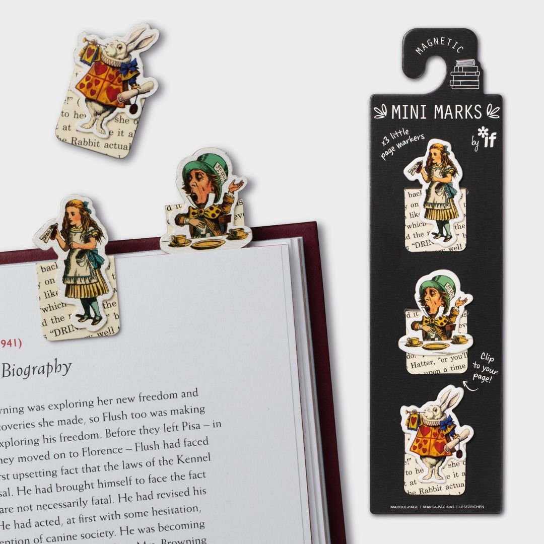Magnetic Mini Marks Alice in Wonderland - Bookaroo - Bookmarks - Under the Rowan Trees