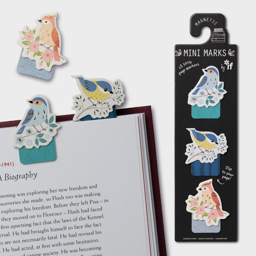 Magnetic Mini Marks Birds - Bookaroo - Bookmarks - Under the Rowan Trees
