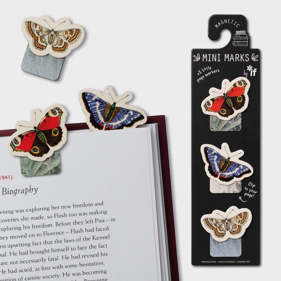 Magnetic Mini Marks Butterflies - Bookaroo - Bookmarks - Under the Rowan Trees