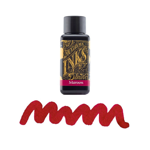 Diamine Fountain Pen Ink, 30ml Bottle - Syrah (Rich Burgundy Red)