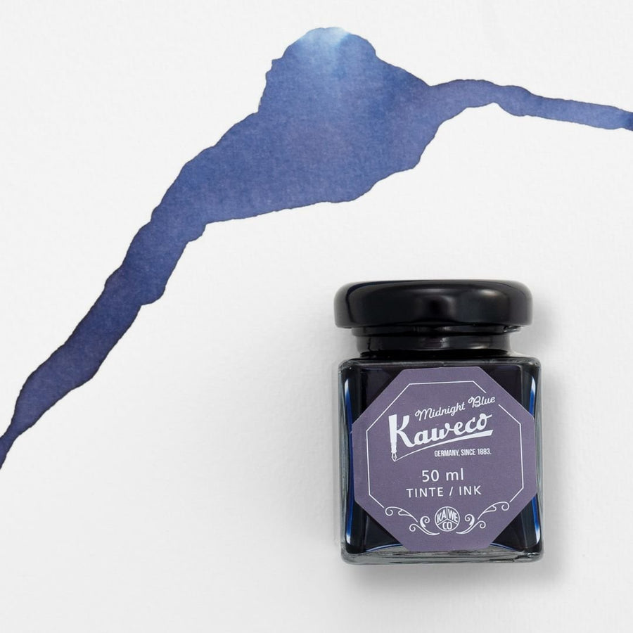 Midnight Blue Kaweco Bottled Ink 50ml - Kaweco - Fountain Pen Inks - Under the Rowan Trees