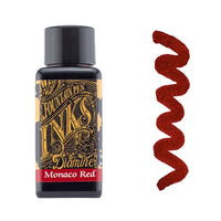 Monaco Red Diamine Fountain Pen Ink 30ml - Diamine - Under the Rowan Trees