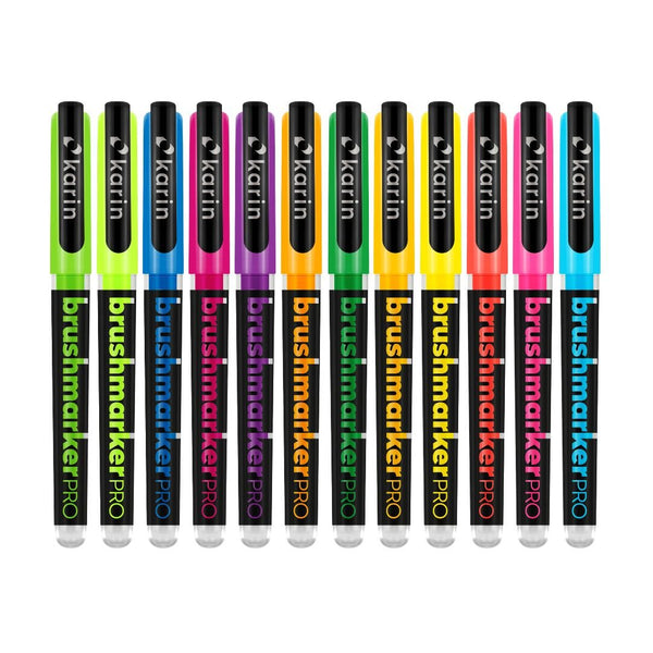 Neon Karin Brushmarker Pro Brush Pens-Pens-Karin-Neon Yellow