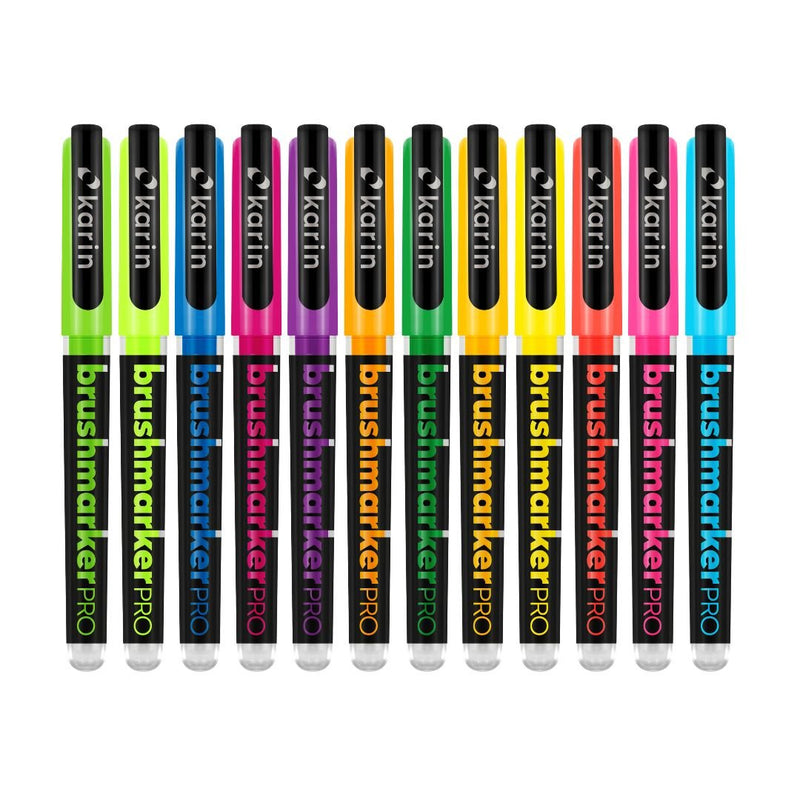 Neon Karin Brushmarker Pro Brush Pens-Pens-Karin-Neon Yellow