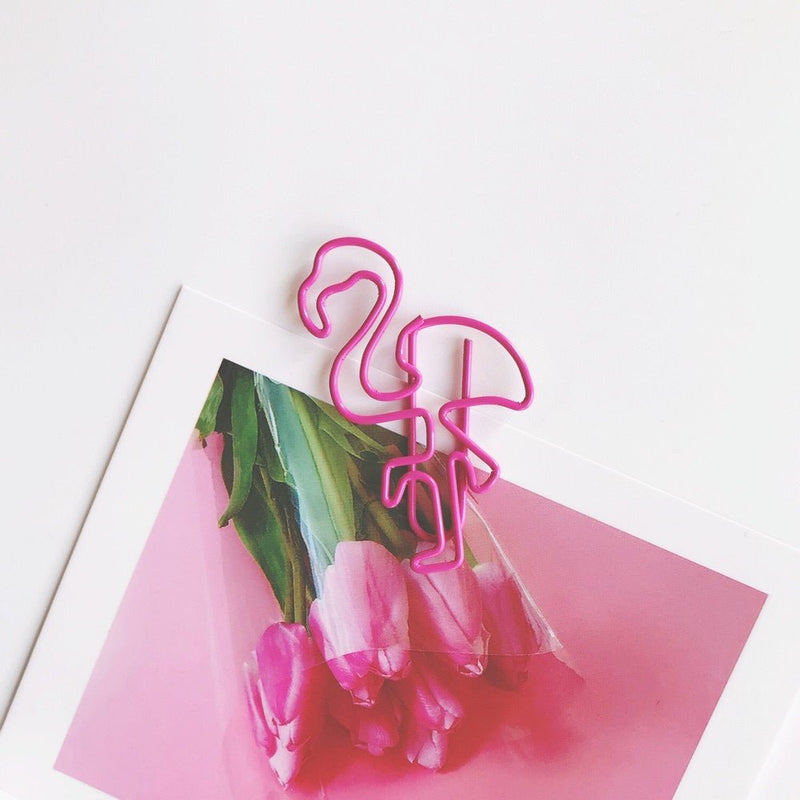 Novelty Paper Clips-Paper Clips-Under the Rowan Trees-Flamingo